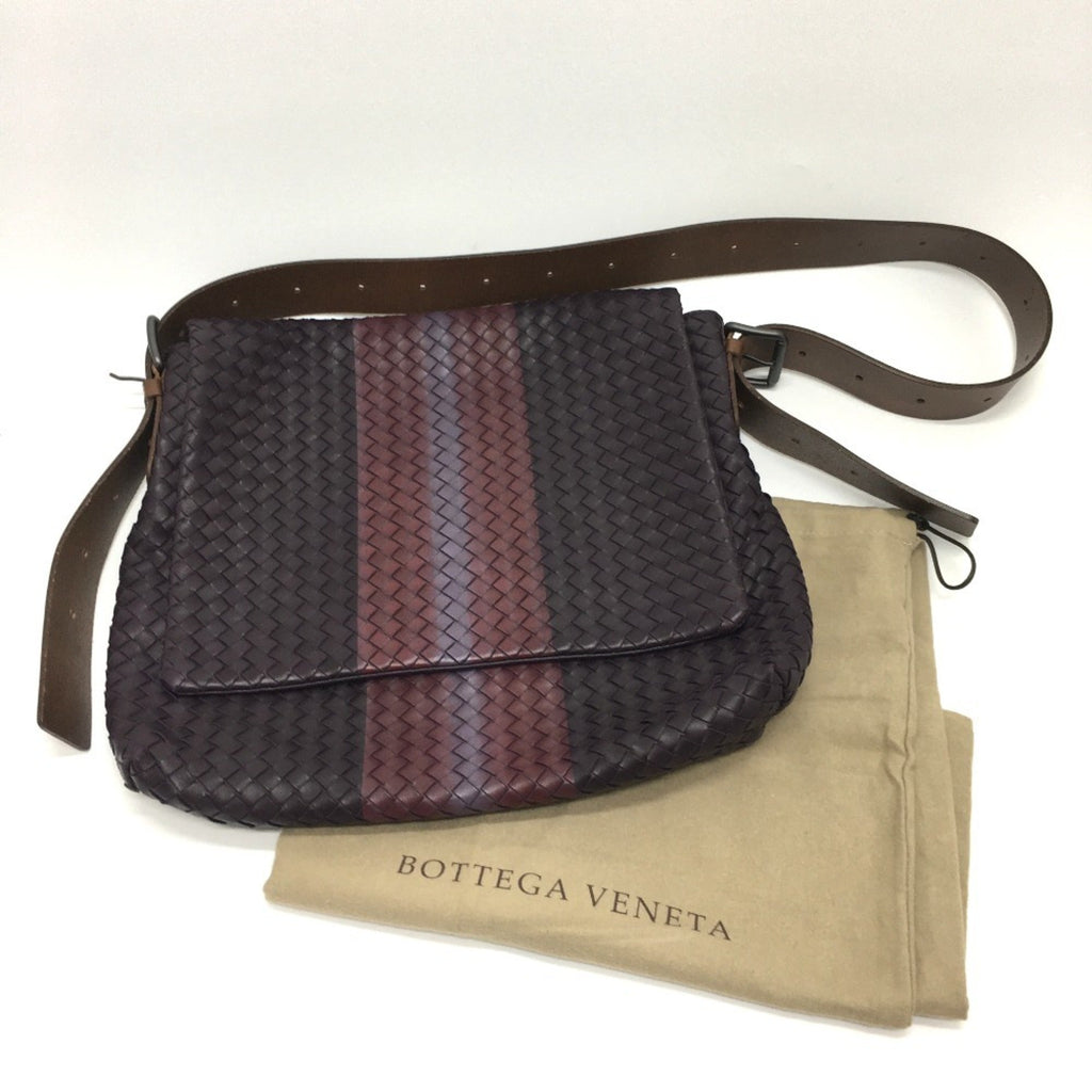 Bottega Veneta Intrecciato Brown Intrecciato Shoulder Bag