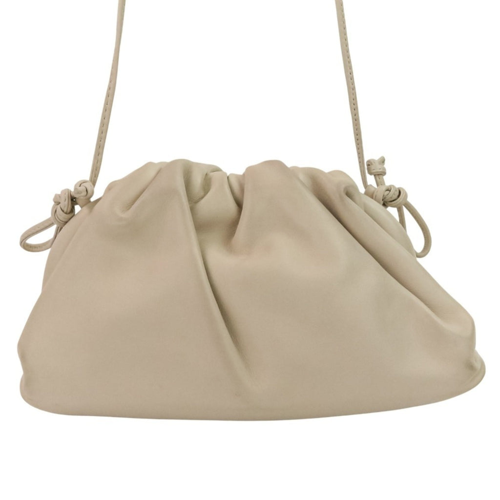 Bottega Veneta Ivory Leather Shoulder Bag