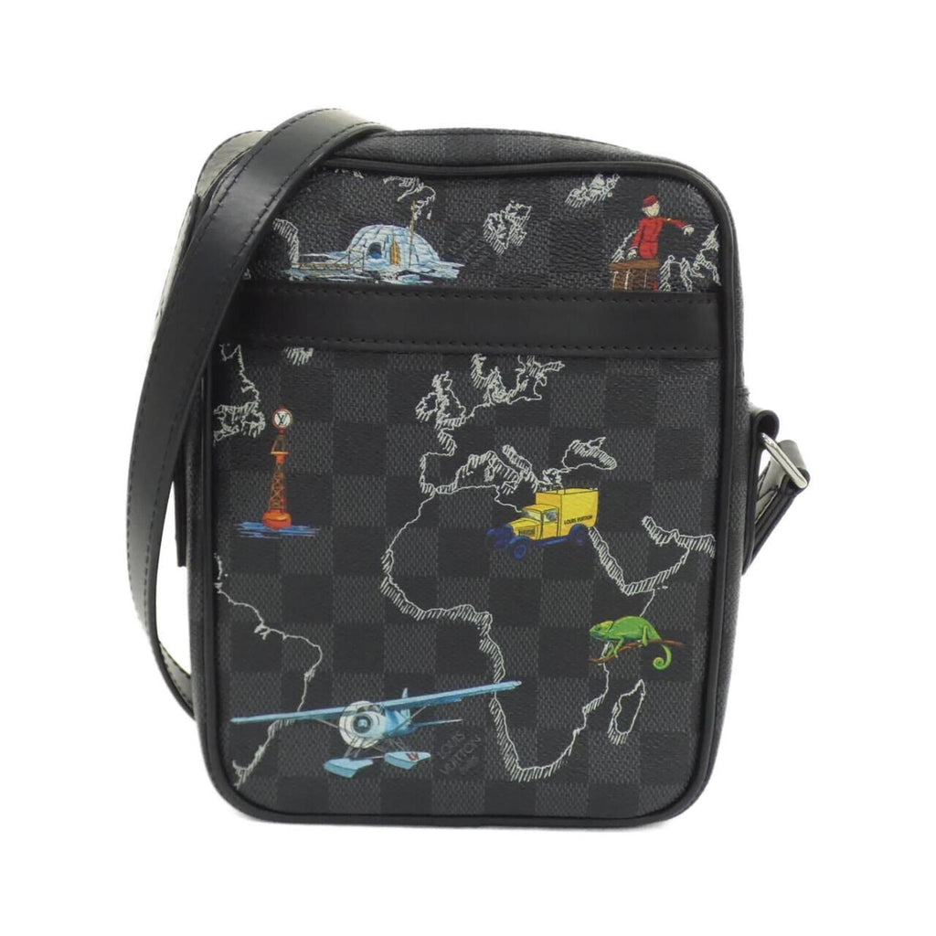 Louis Vuitton Graphite Coated Canvas Shoulder Bag