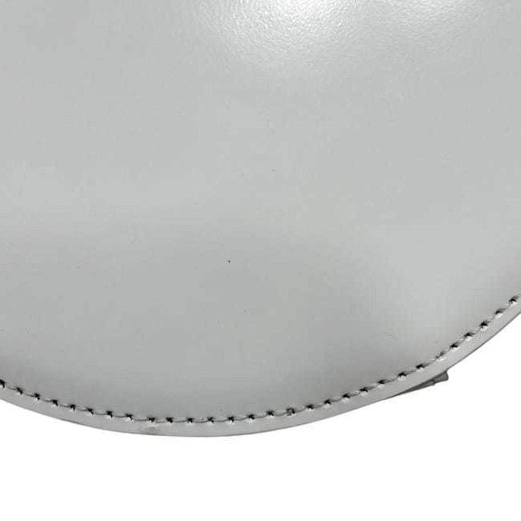 Prada White Leather Pochette Shoulder Bag