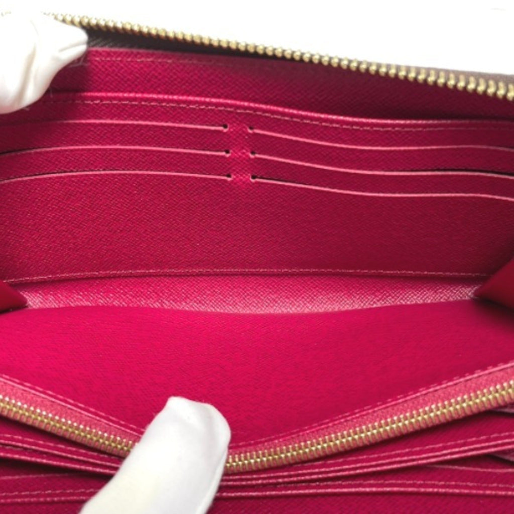 Louis Vuitton Brown Fuchsia Monogram Long Wallet