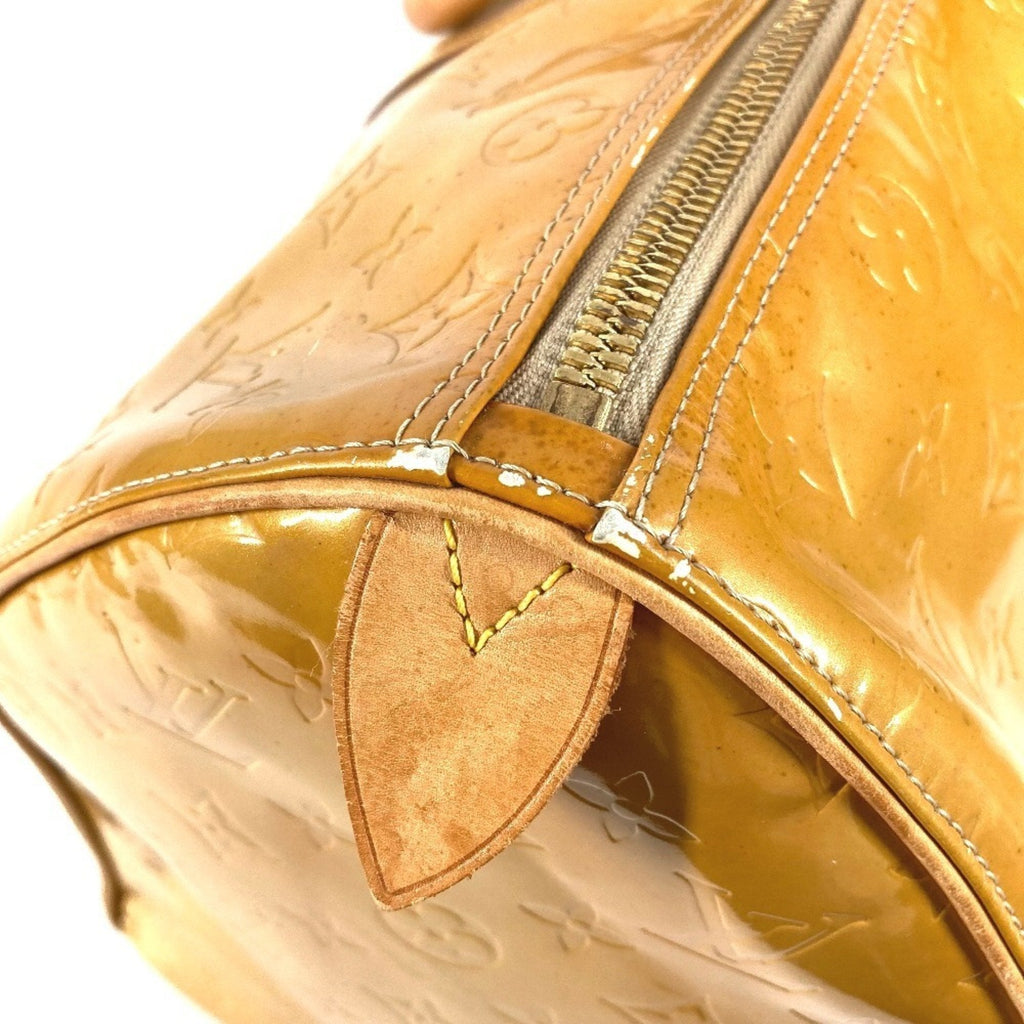Louis Vuitton Beige Galle Monogram Vernis Boston Bag