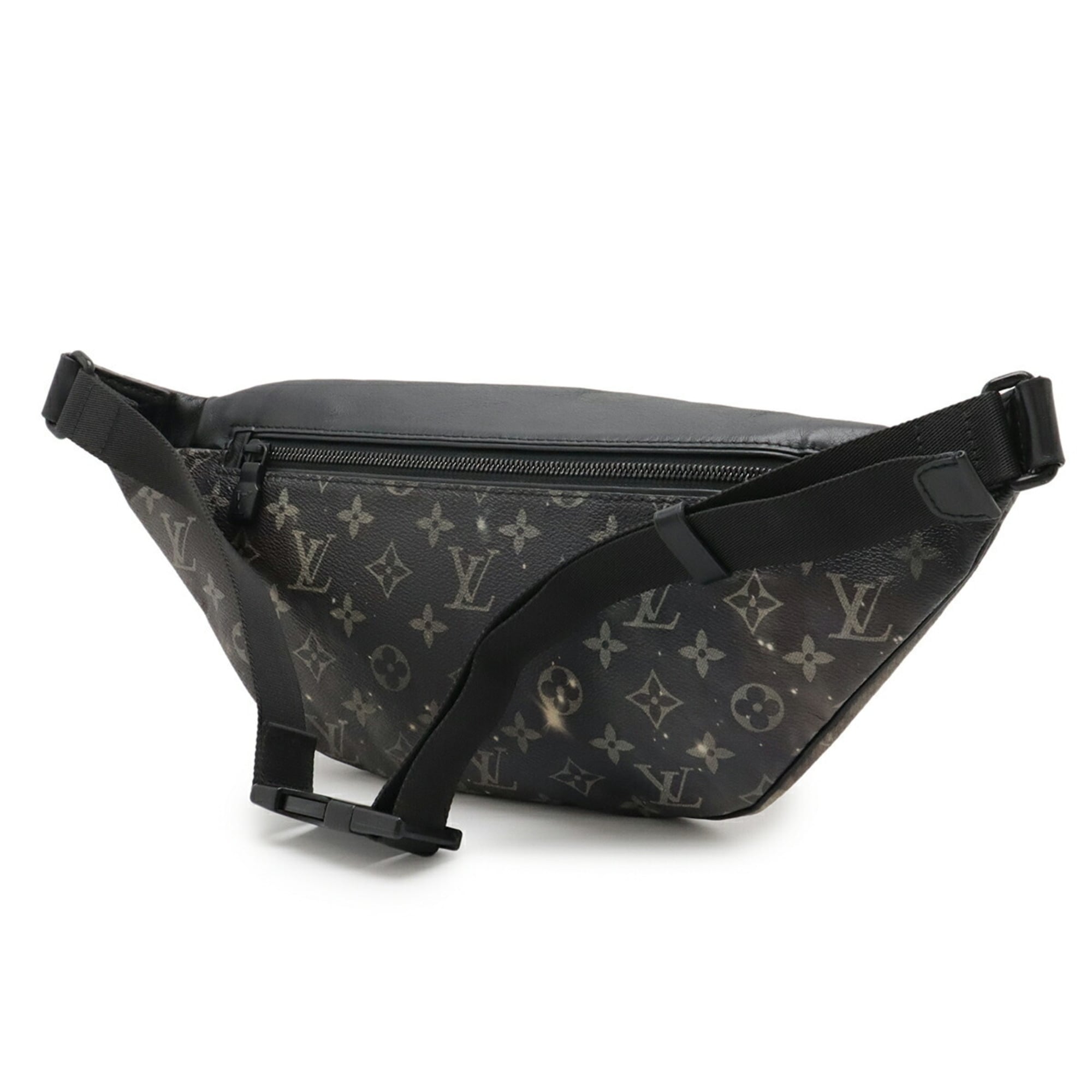 Louis Vuitton Black Gray Multi-Color Monogram Leather Pouch