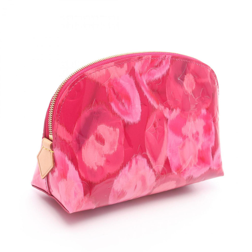 Louis Vuitton Pink Leather Pvc Pouch