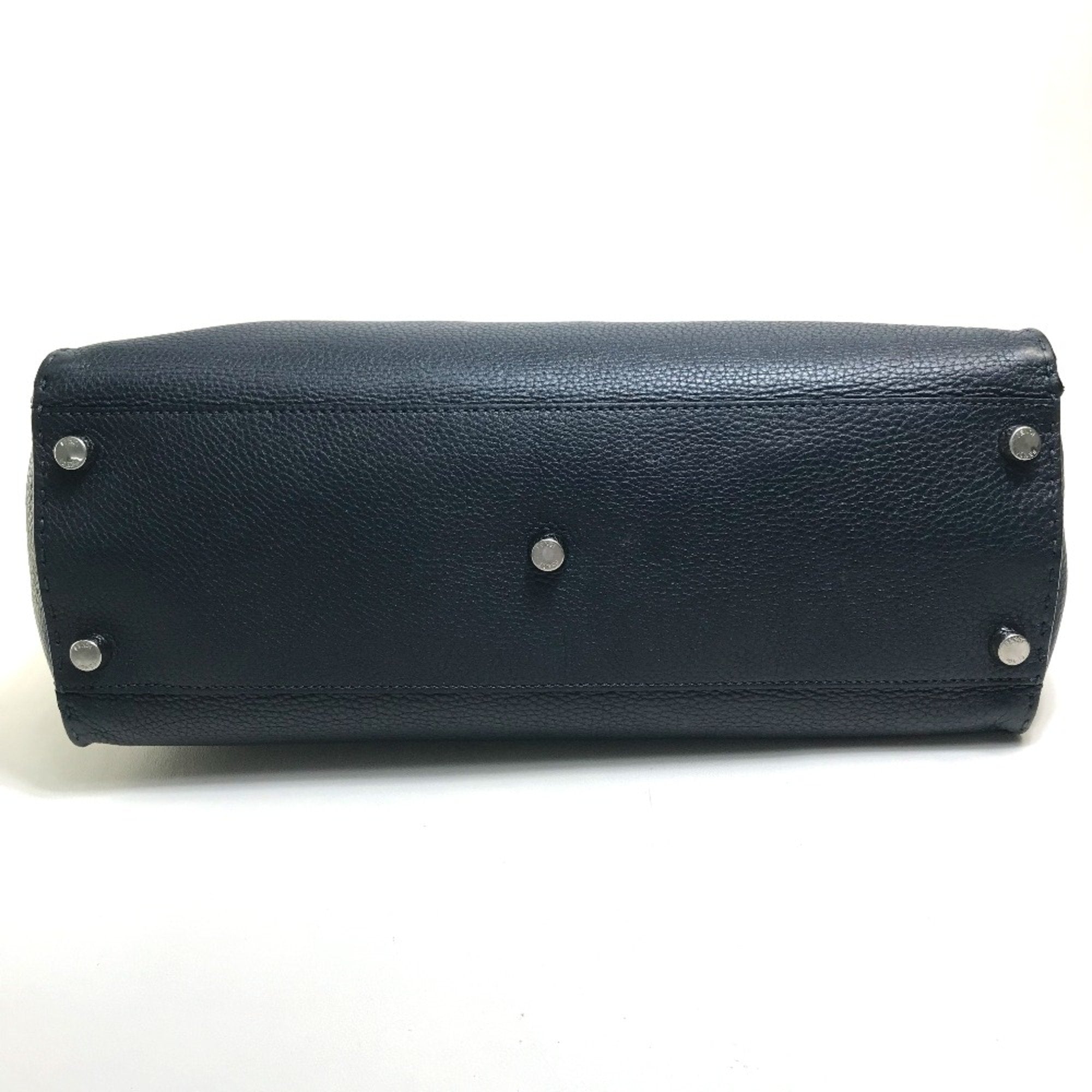 Fendi Navy Leather Briefcase