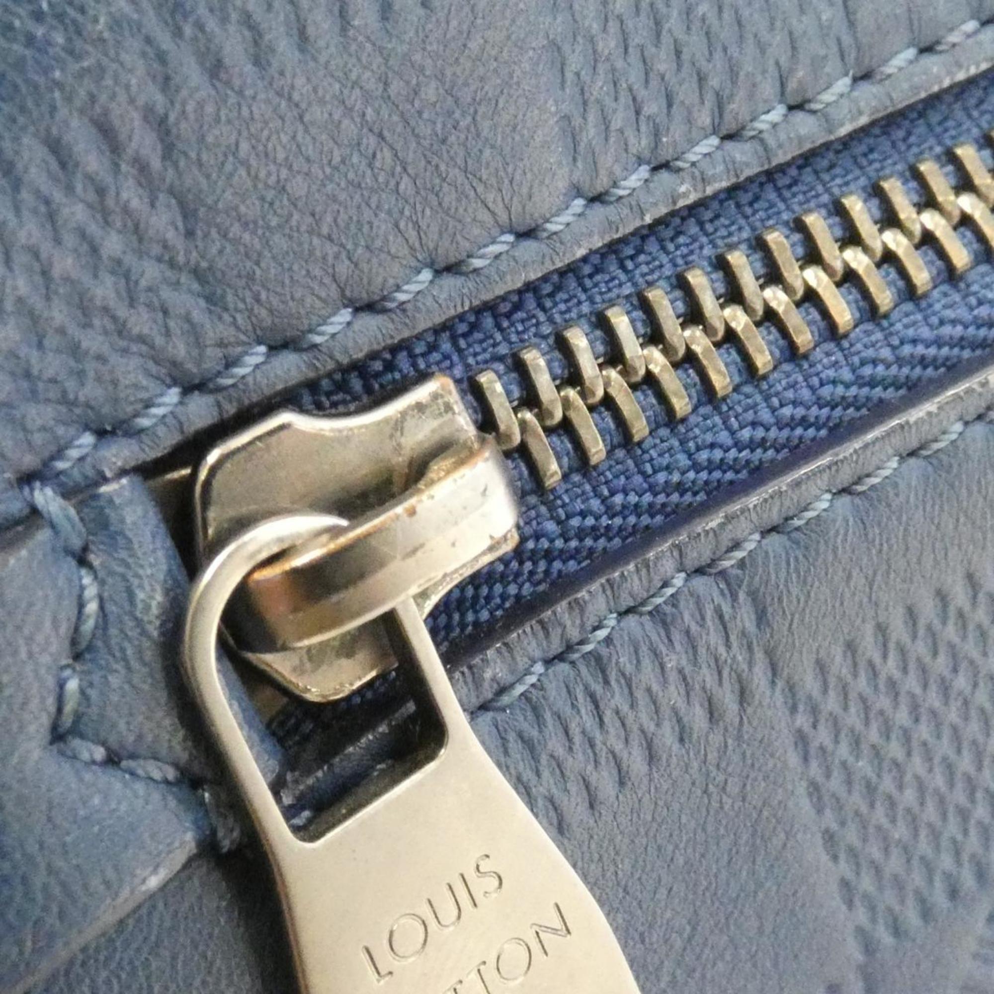 Louis Vuitton Matte Silver Leather Shoulder Bag