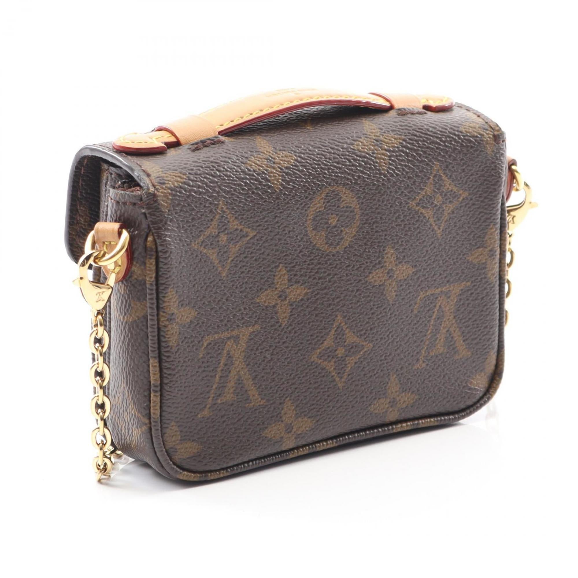 Louis Vuitton Brown Pvc Leather Handbag