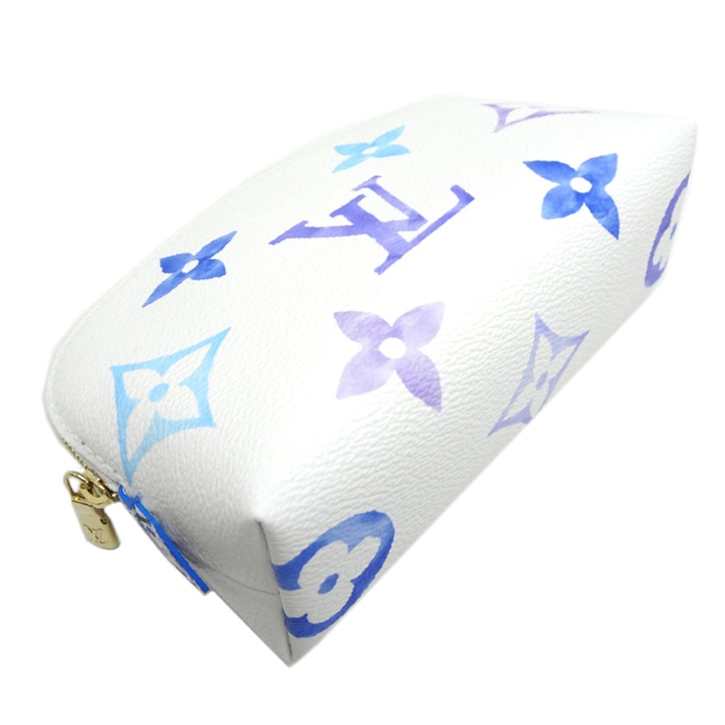 Louis Vuitton Blue White Pochette Pouch