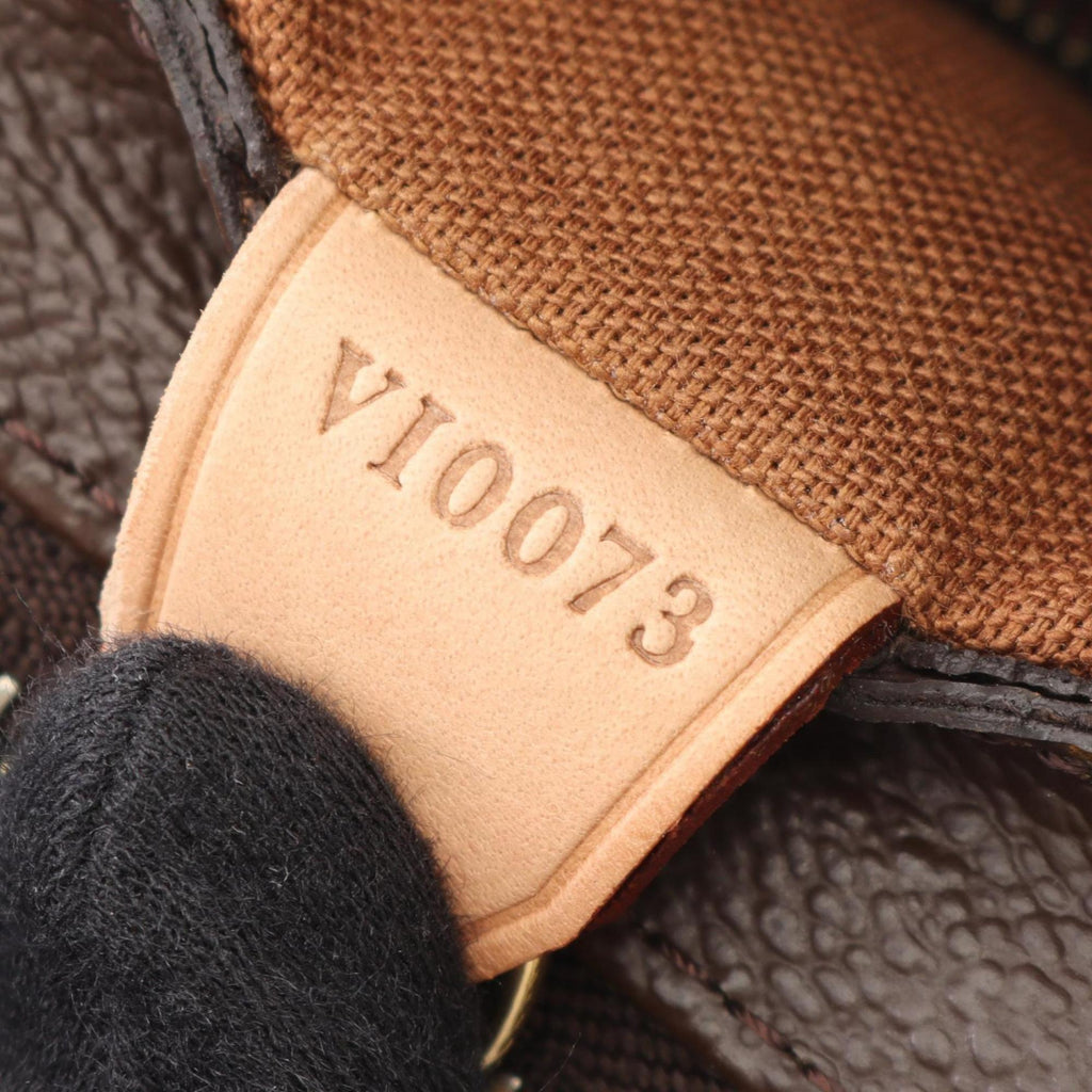 Louis Vuitton Brown Monogram Coated Canvas Leather Shoulder Bag