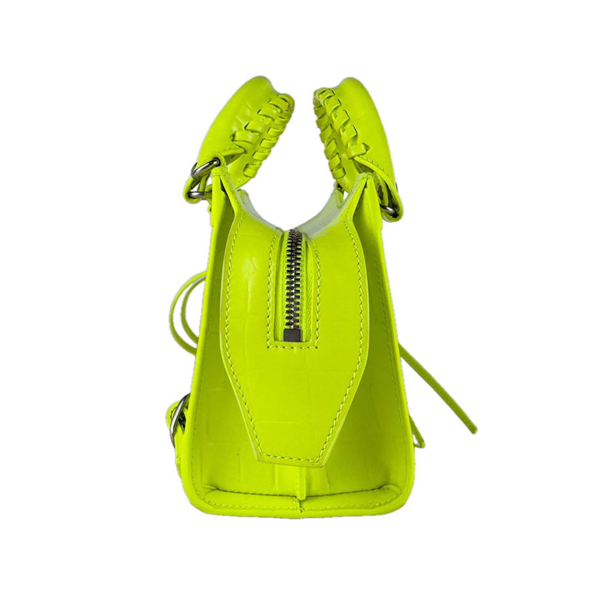 Balenciaga Yellow Leather Handbag Shoulder
