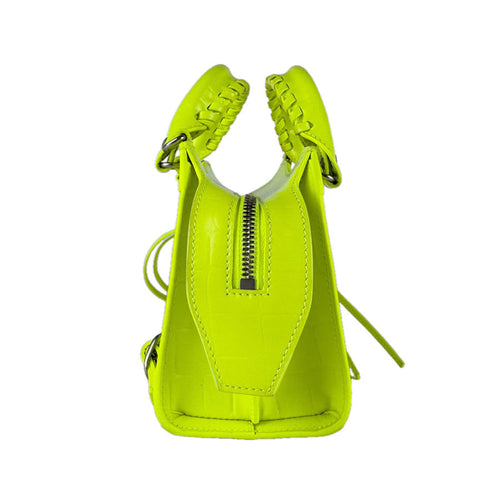 Balenciaga Yellow Leather Handbag Shoulder