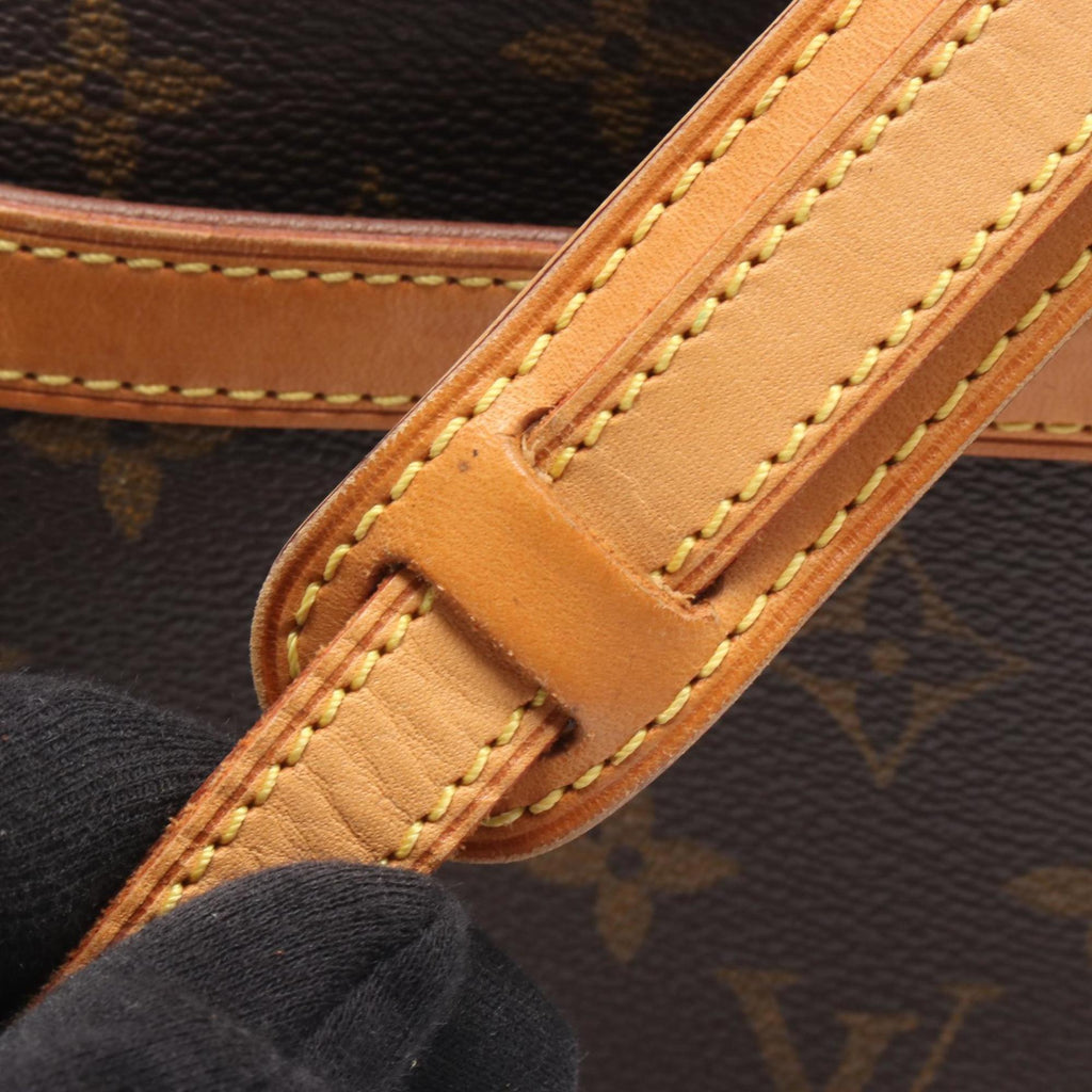 Louis Vuitton Monogram Brown Coated Canvas Leather Shoulder Bag