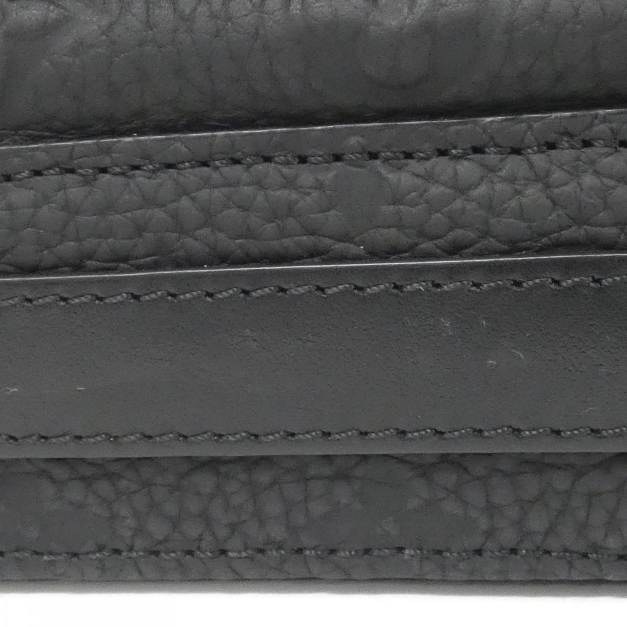 Louis Vuitton Black Leather Shoulder Bag