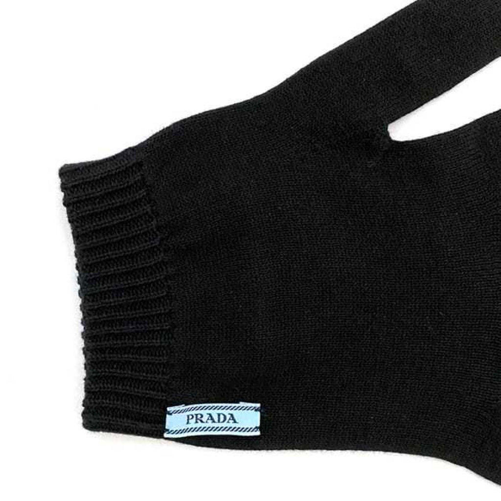 Prada Black Nero Warm Gloves