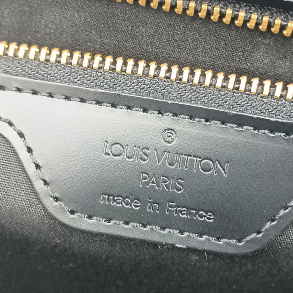 Louis Vuitton Black Epi Leather Handbag Shoulder Bag Tote Bag