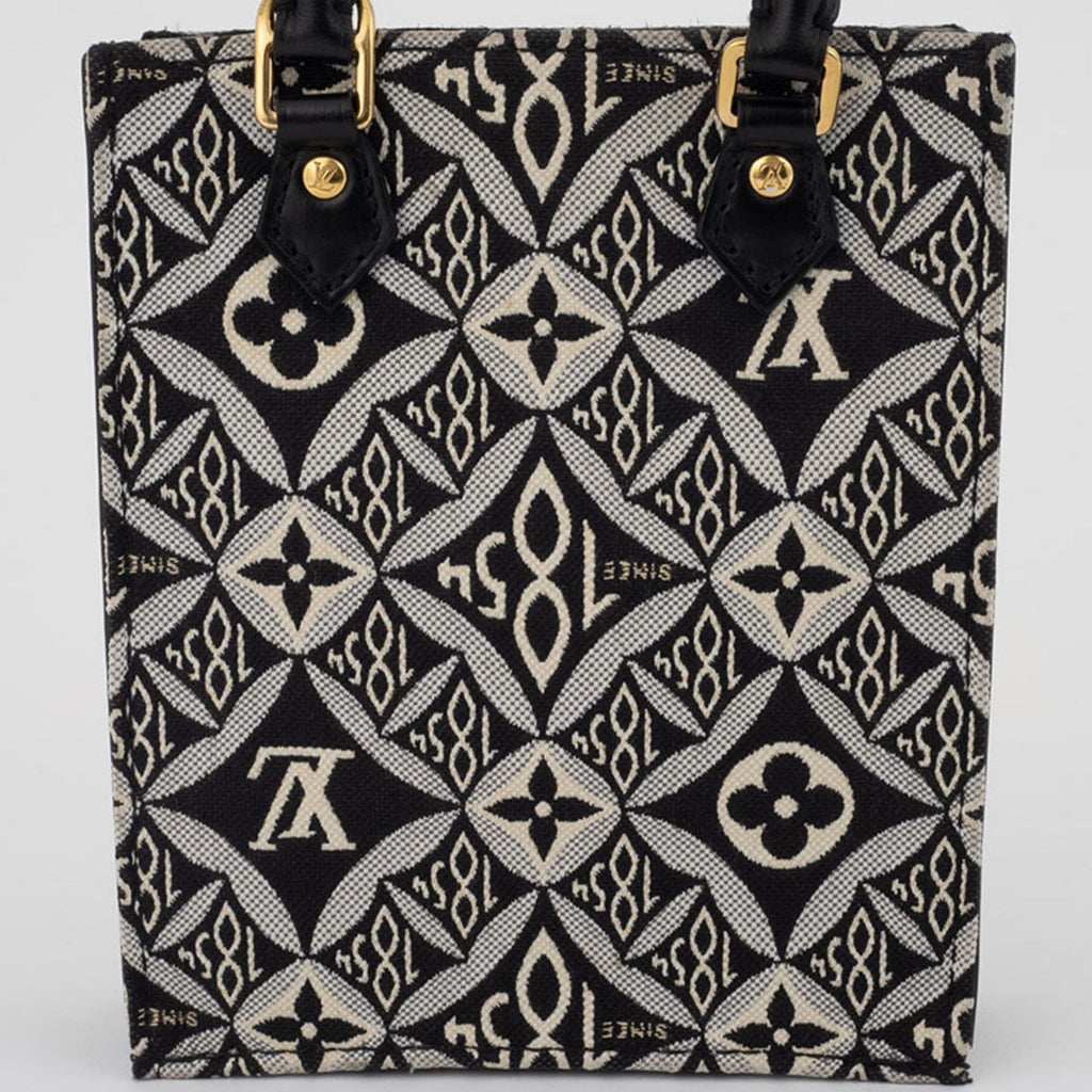 Louis Vuitton Black White Monogram Jacquard Shoulder Bag