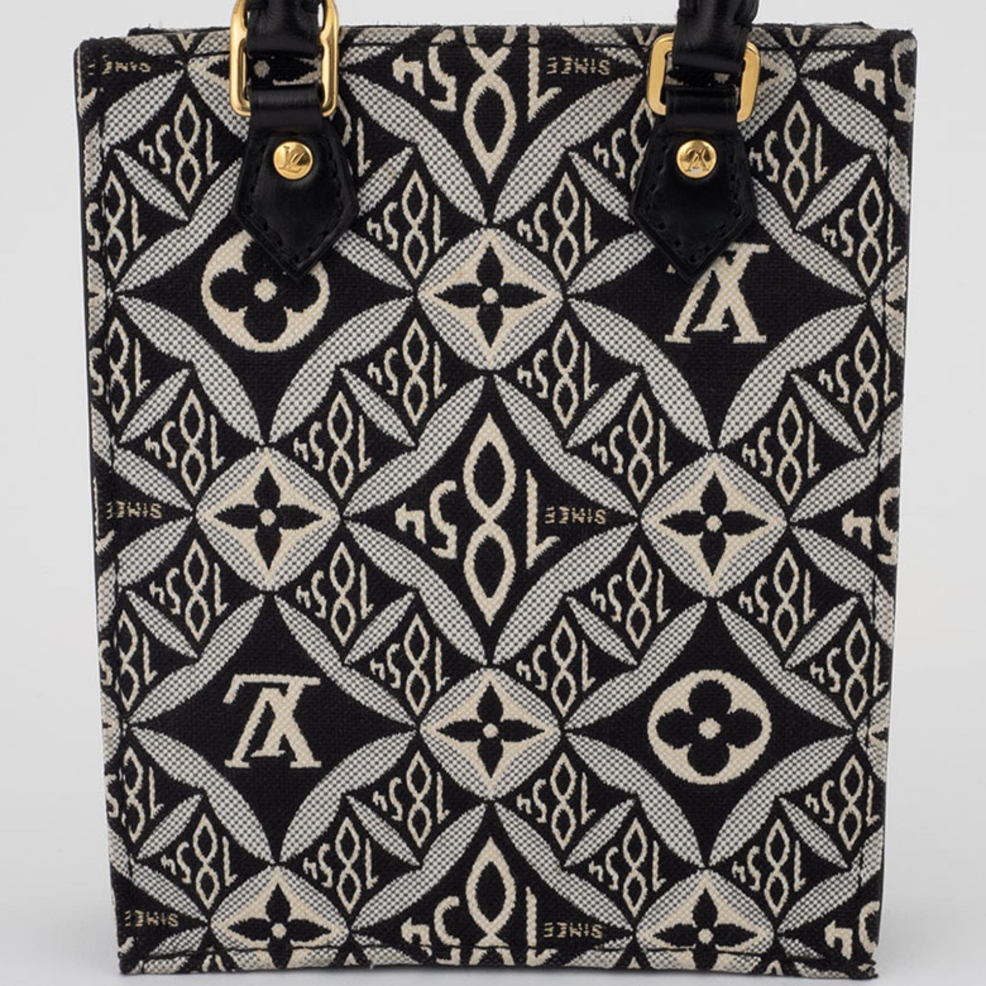 Louis Vuitton Black White Monogram Jacquard Shoulder Bag