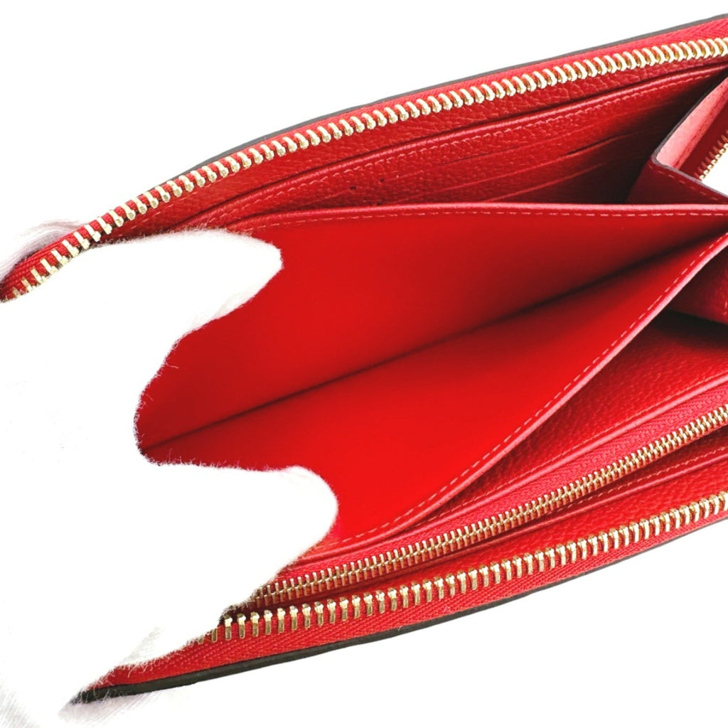 Louis Vuitton Red Color Monogram Empreinte Long Wallet