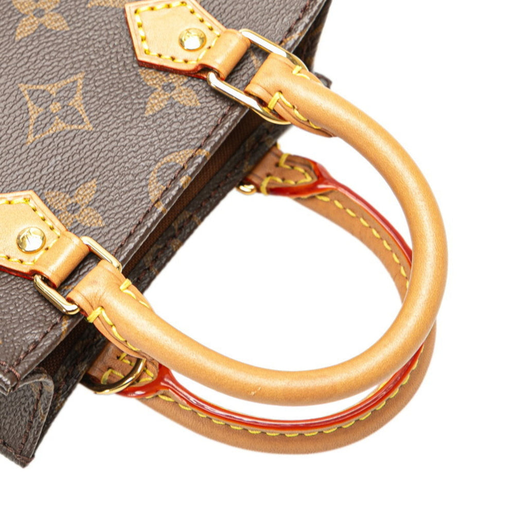 Louis Vuitton Brown Pvc Leather Handbag Shoulder Bag
