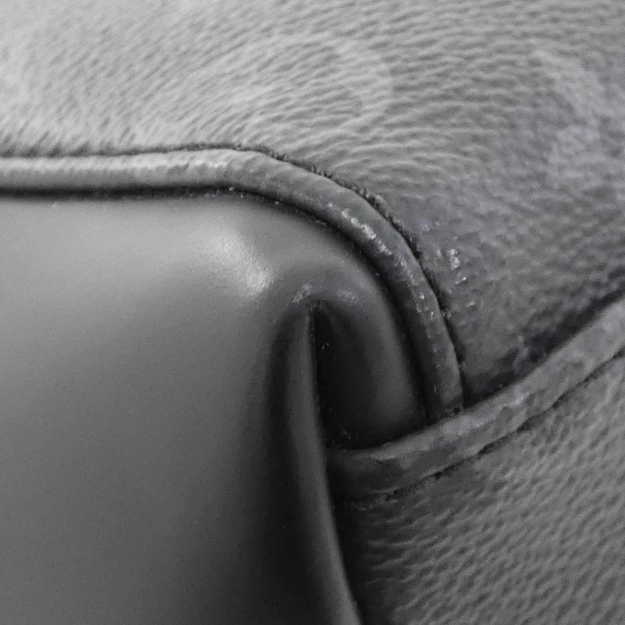 Louis Vuitton Black Coated Canvas Shoulder Bag