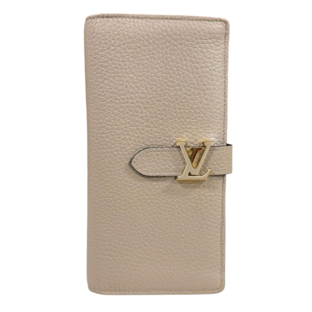 Louis Vuitton Beige Leather Long Wallet
