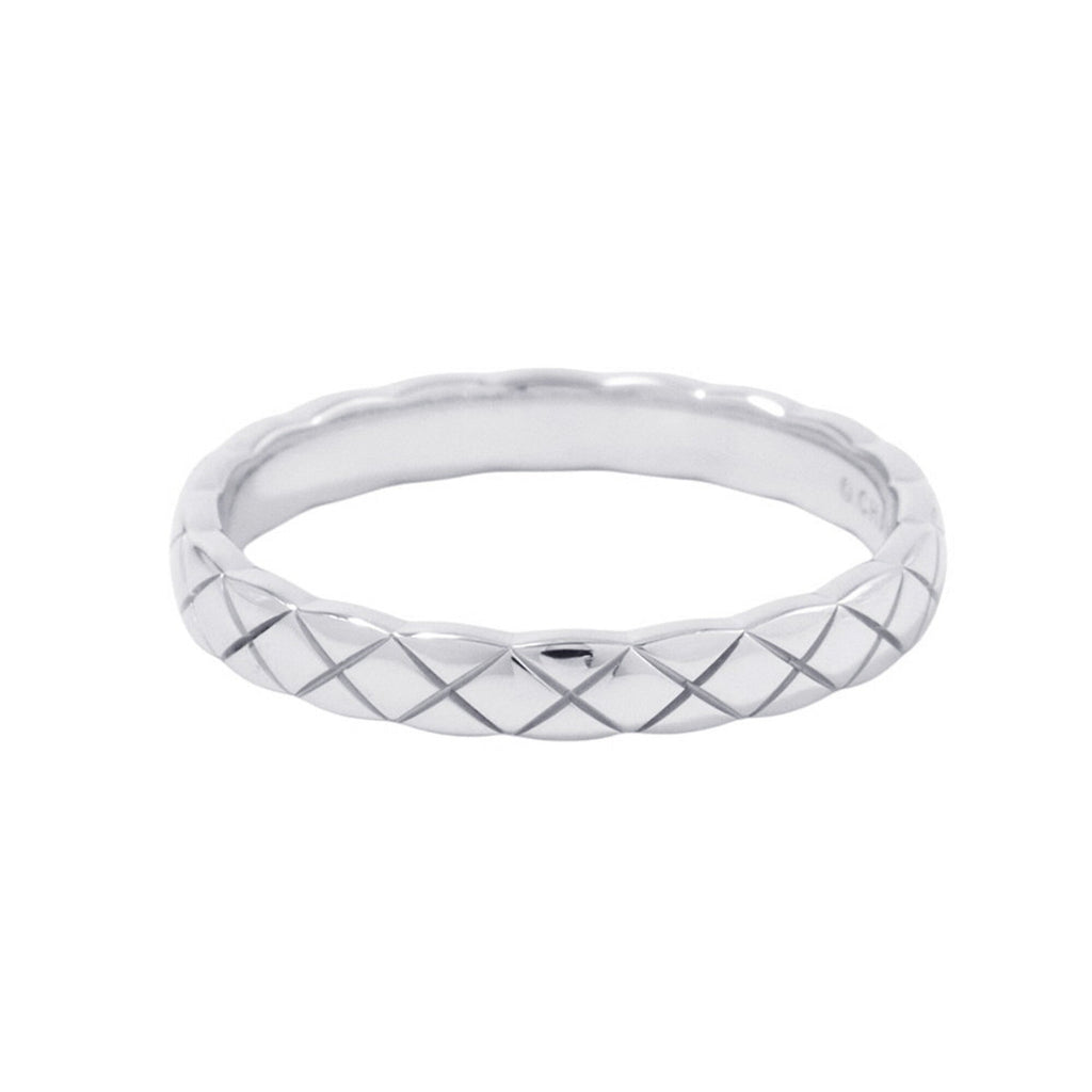 Chanel White Gold White Gold (18K) Band Ring