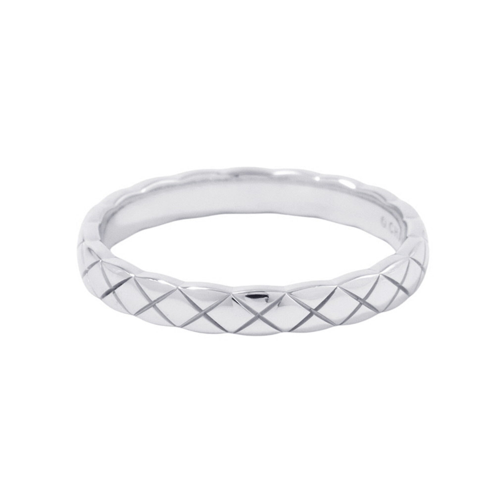 Chanel White Gold White Gold (18K) Band Ring