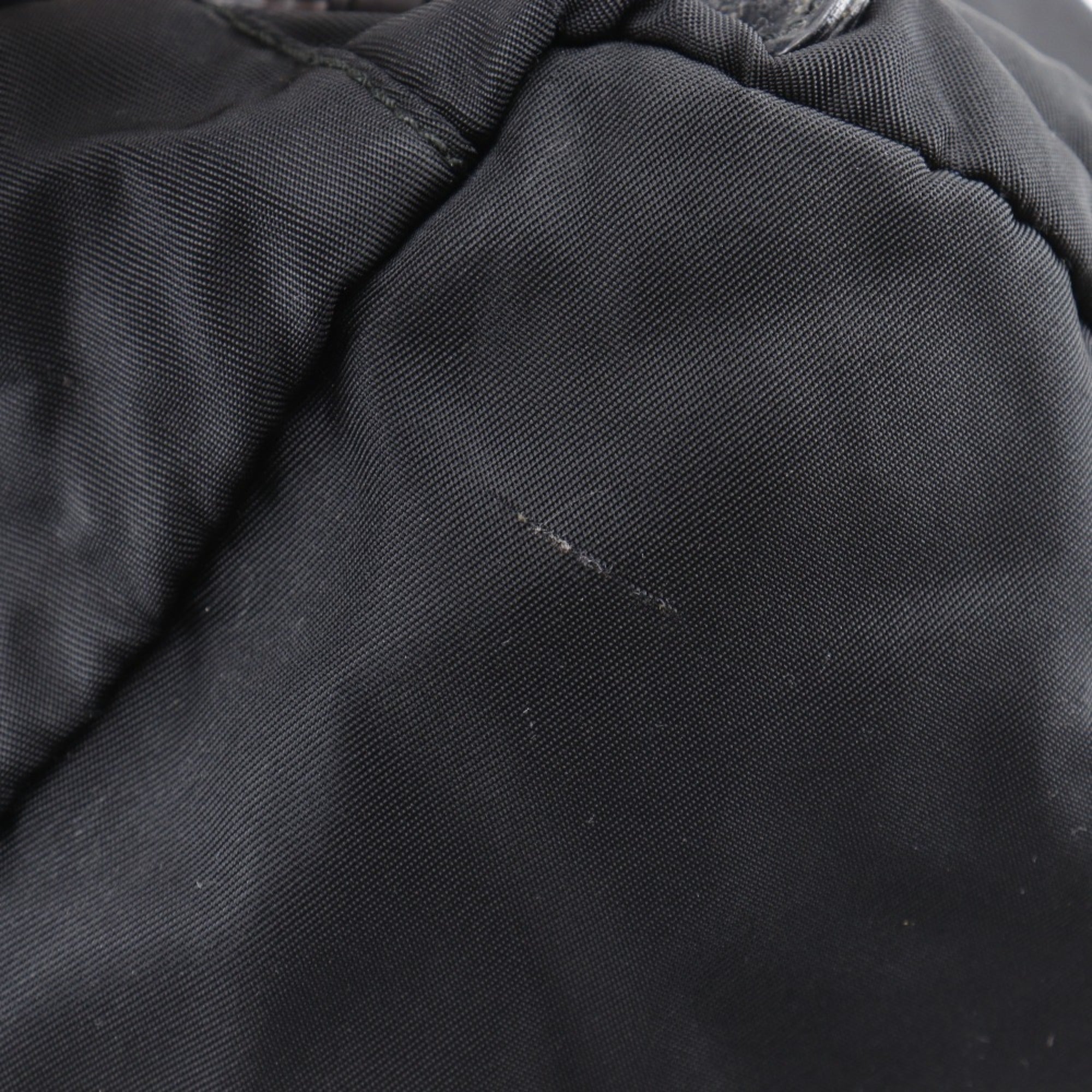 Prada Black Nylon Backpack Tote Bag