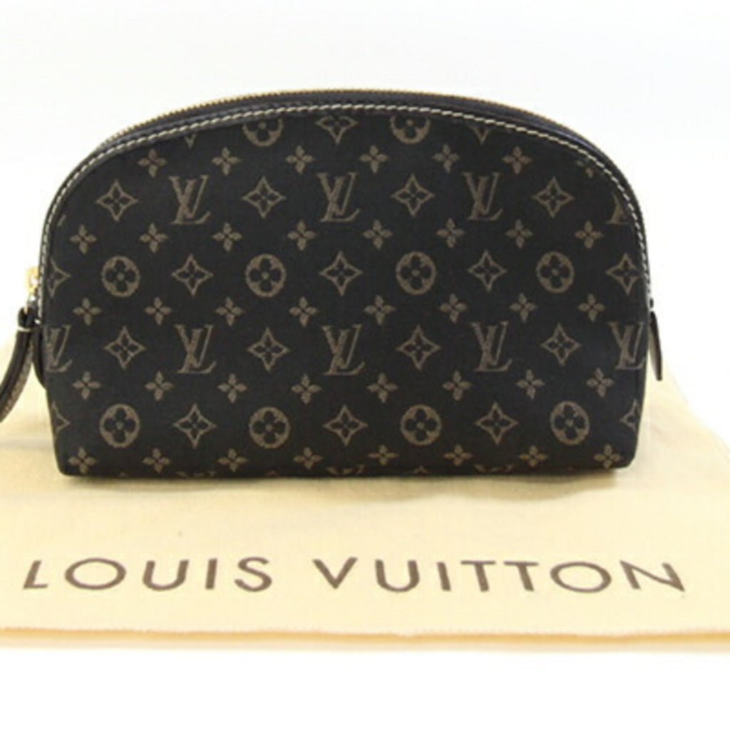 Louis Vuitton Dark Brown Fusain Monogram Idylle Canvas Pochette Pouch