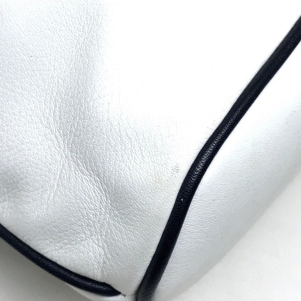 Celine White Leather Shoulder Bag