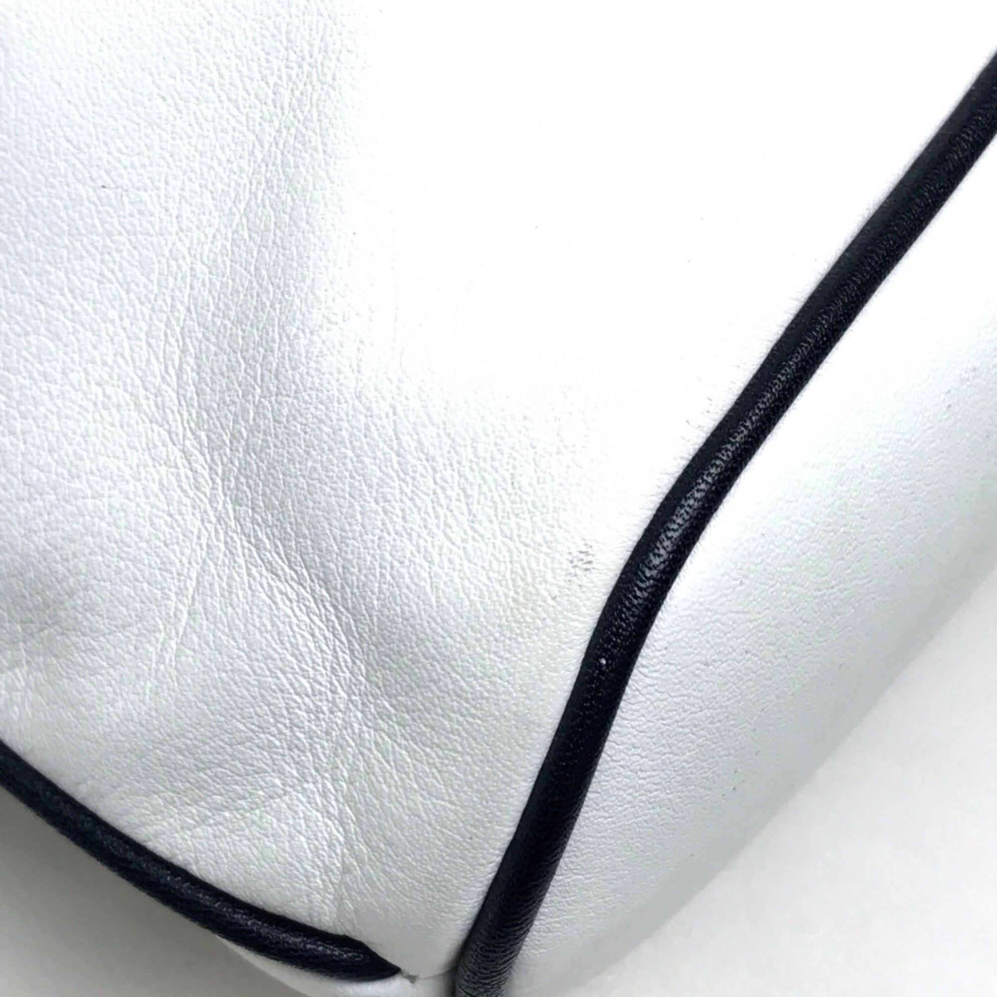 Celine White Leather Shoulder Bag