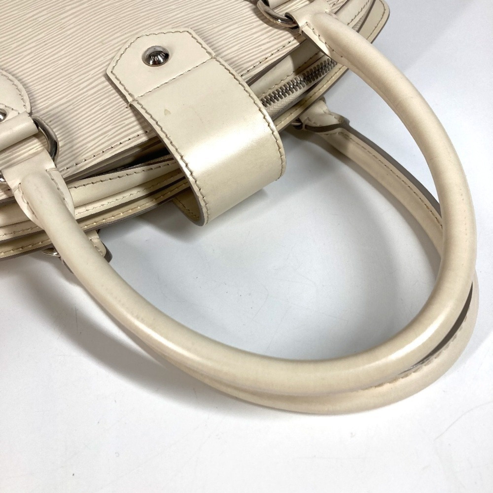 Louis Vuitton Lv Off White White Epi Leather Boston Bag Handbag Shoulder Bag