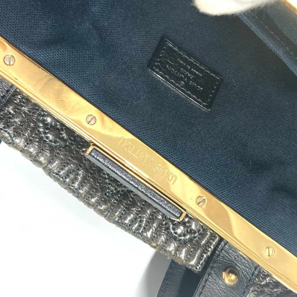 Louis Vuitton Black Noir Handbag Shoulder Bag Tote Bag