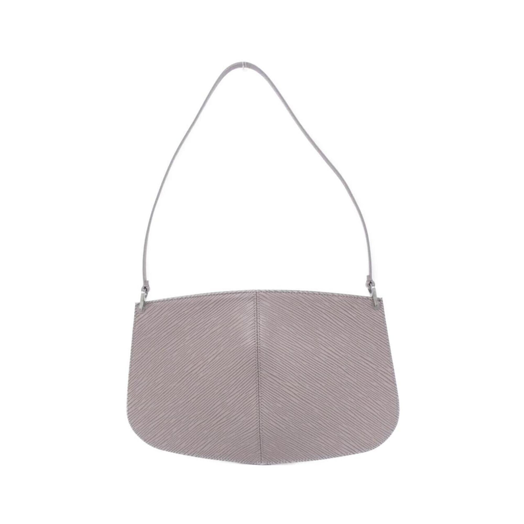 Louis Vuitton Purple Silver Leather Pochette Pouch