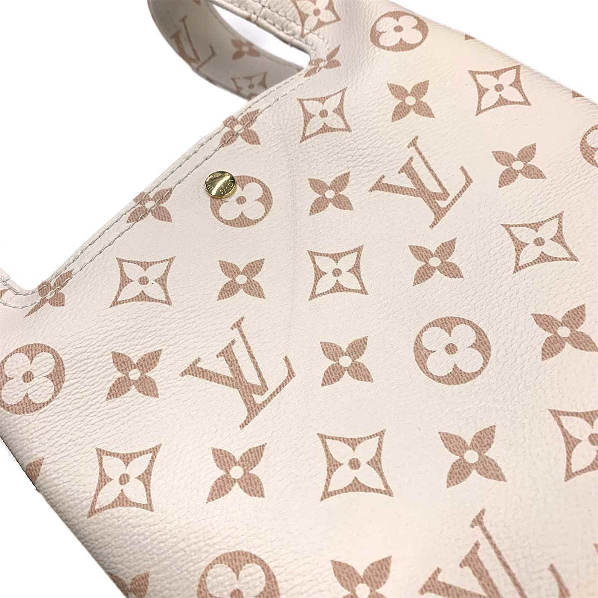 Louis Vuitton Dune Canvas Leather Handbag Shoulder Bag