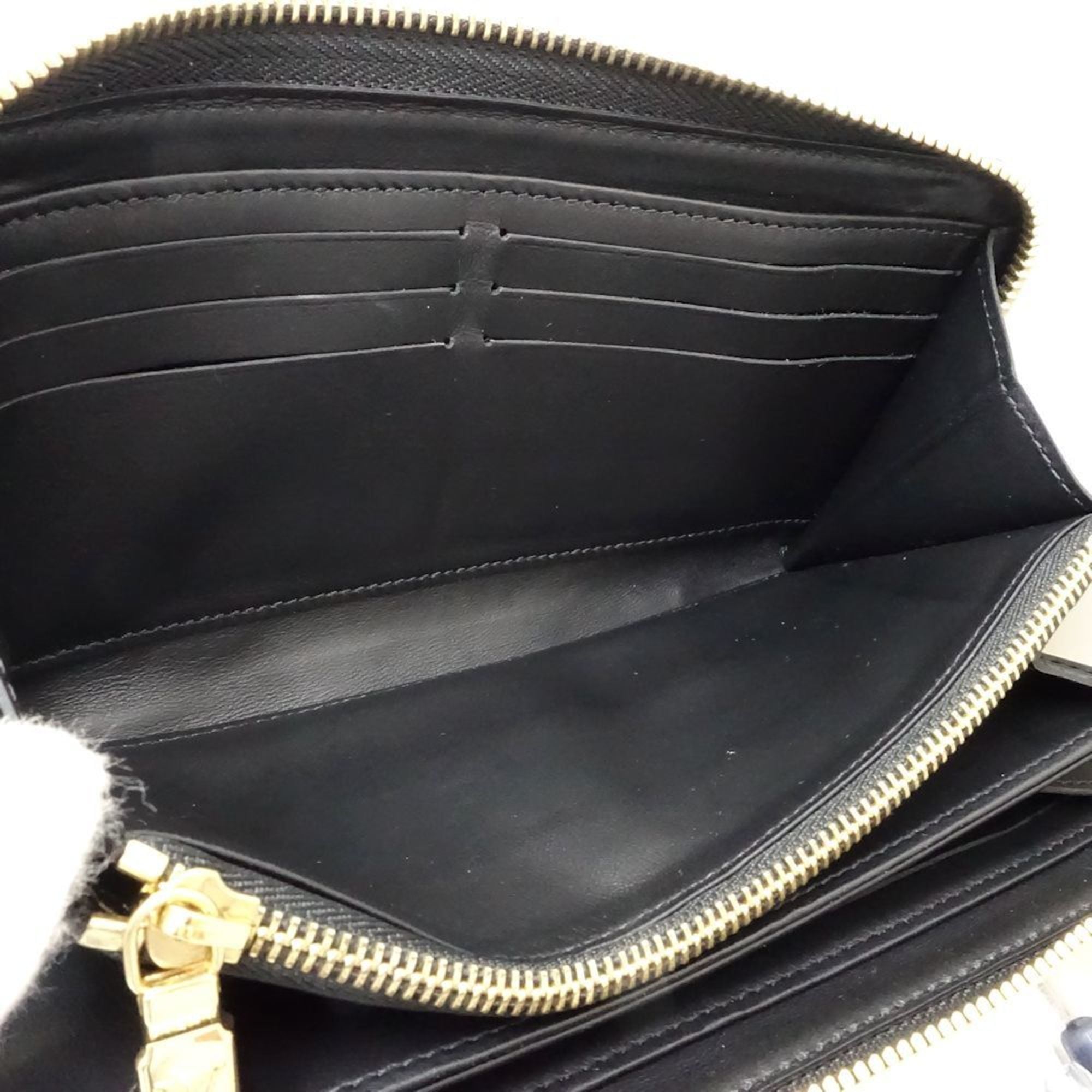 Louis Vuitton Noir Leather Long Wallet