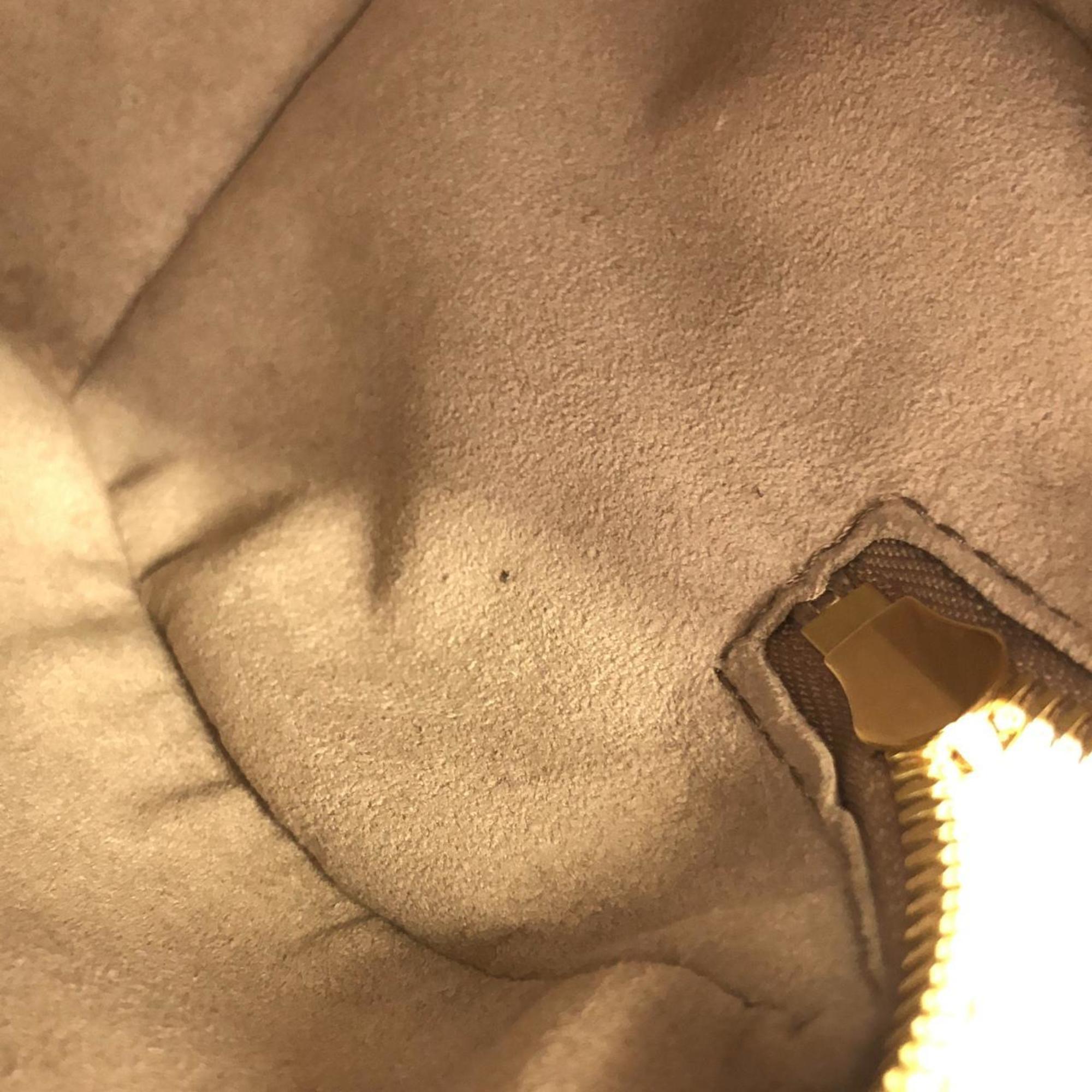 Louis Vuitton Cream Tourterelle Leather Boston Bag