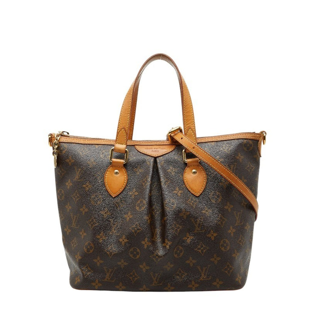 Louis Vuitton Brown Pvc Leather Handbag Shoulder Bag