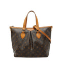 Louis Vuitton Brown Pvc Leather Handbag Shoulder Bag