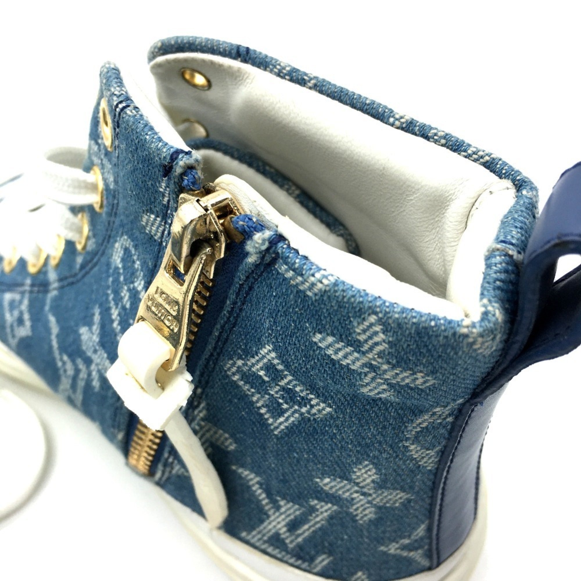 Louis Vuitton Blue White Sneakers
