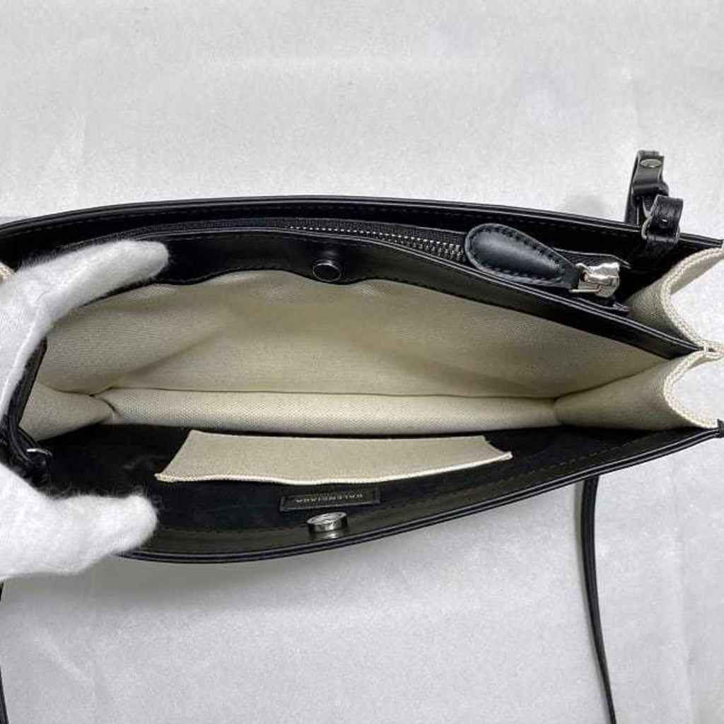 Balenciaga Black White Canvas Shoulder