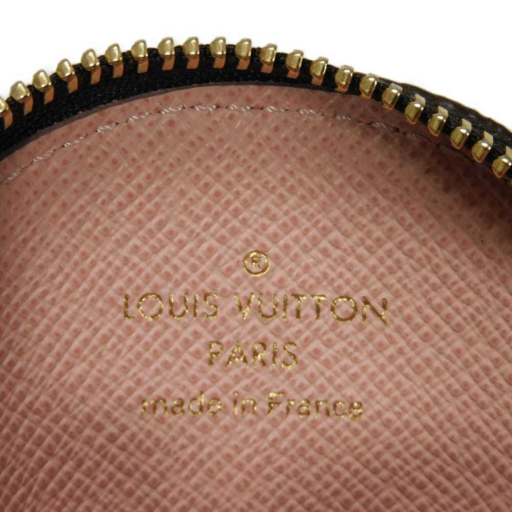 Louis Vuitton Monogram Brown Pink Monogram Coin Purse/Coin Case