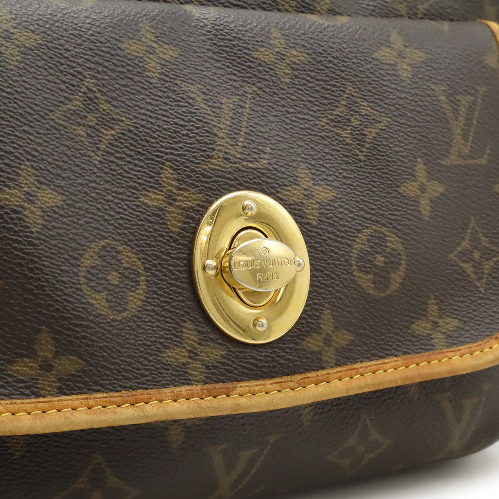 Louis Vuitton Brown Canvas Shoulder Bag