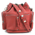 Fendi Burgundy Red Color Leather Shoulder Bag
