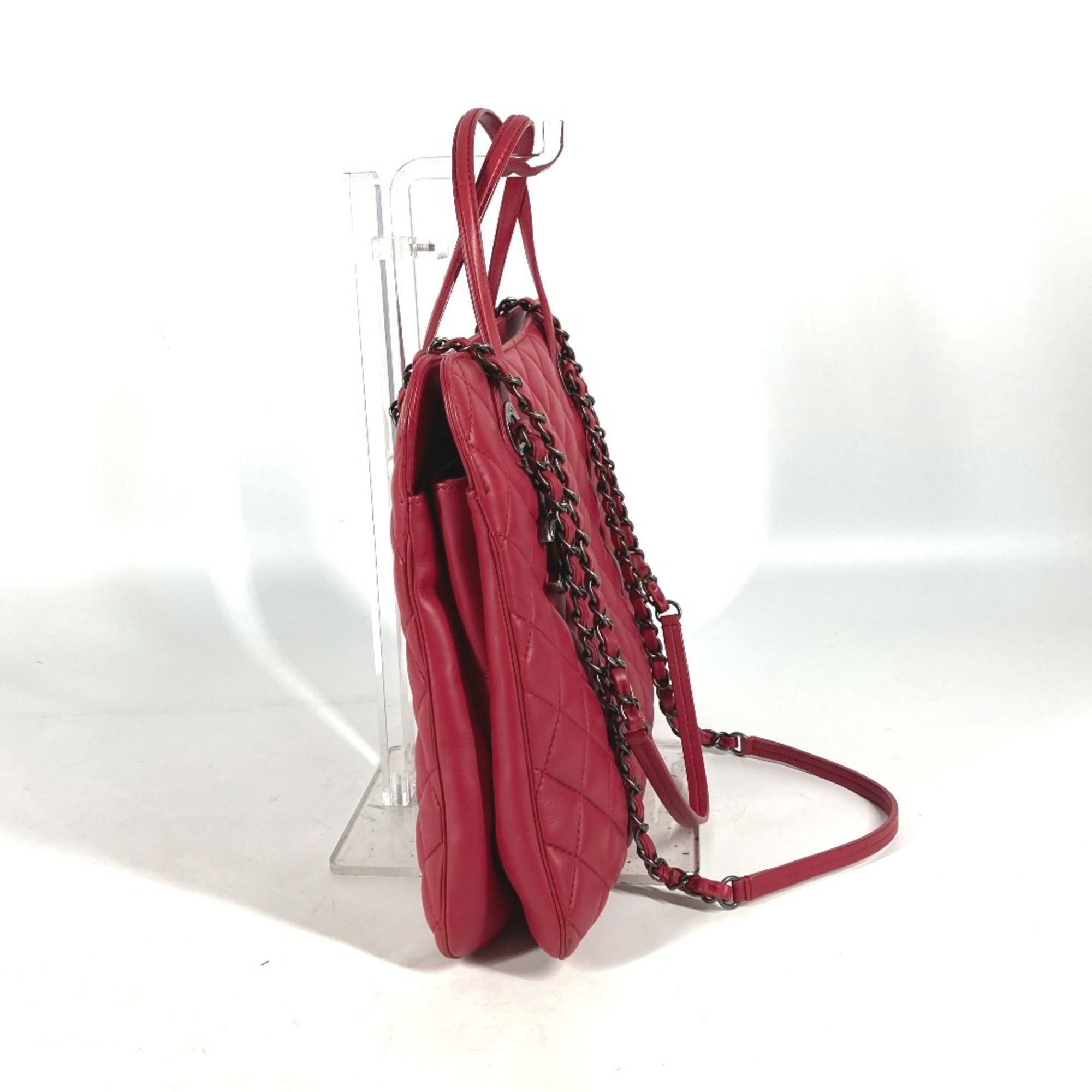 Chanel Pink Leather Tote Bag