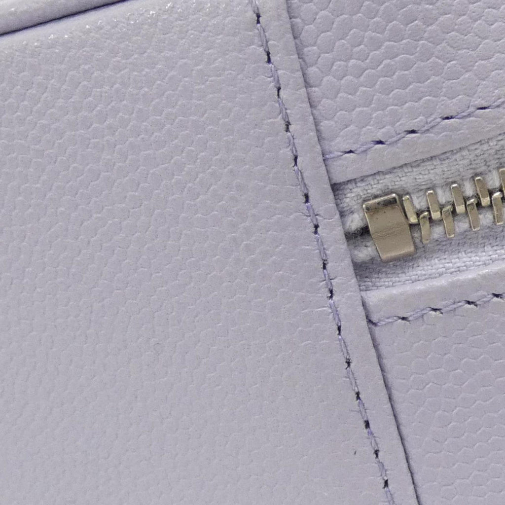 Chanel Light Purple Grained Calfskin Shoulder Bag