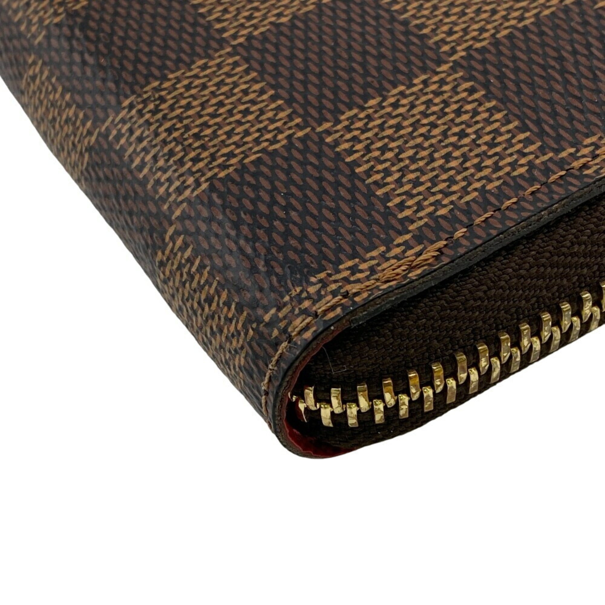Louis Vuitton Damier Brown Leather Long Wallet