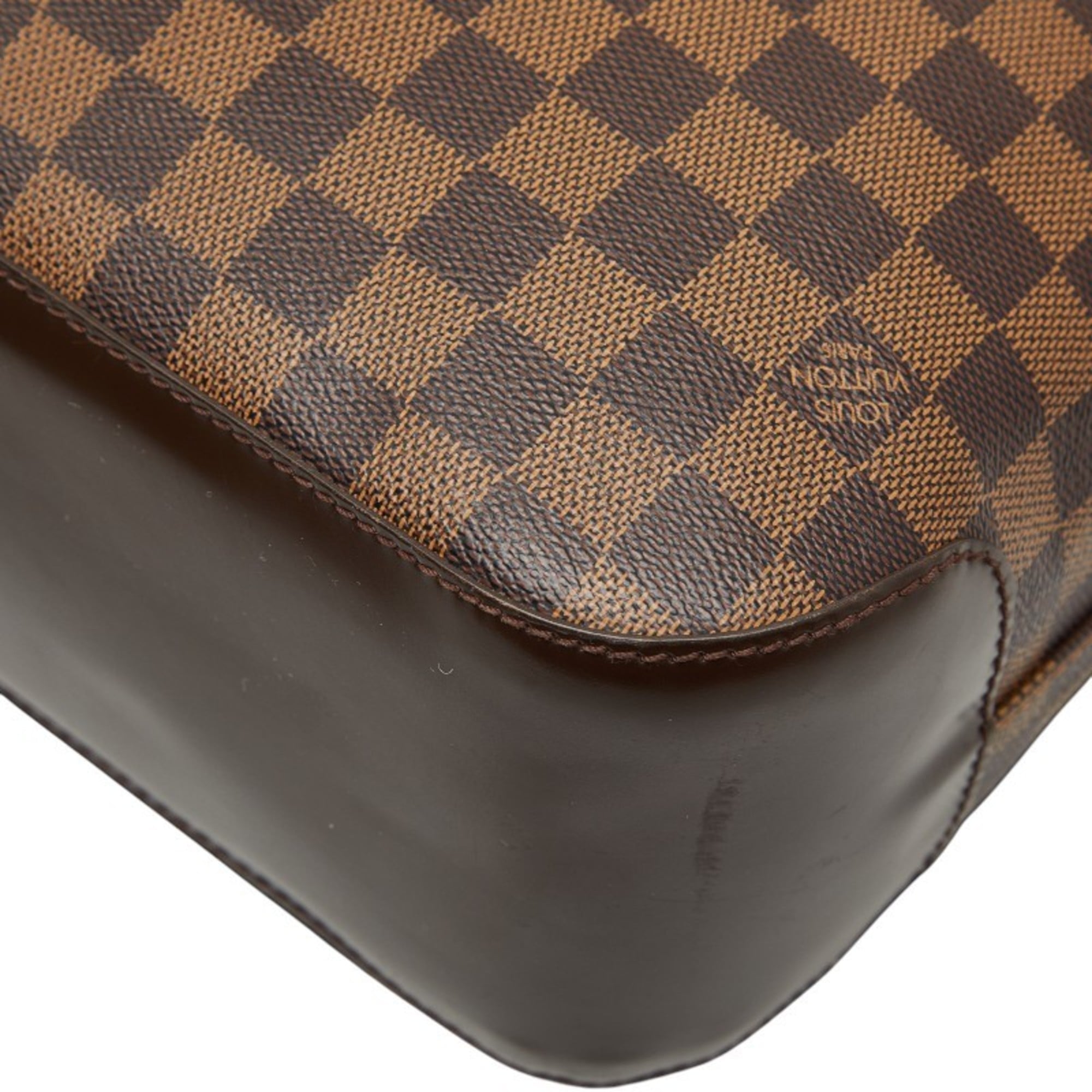 Louis Vuitton Brown Pvc Leather Shoulder Bag