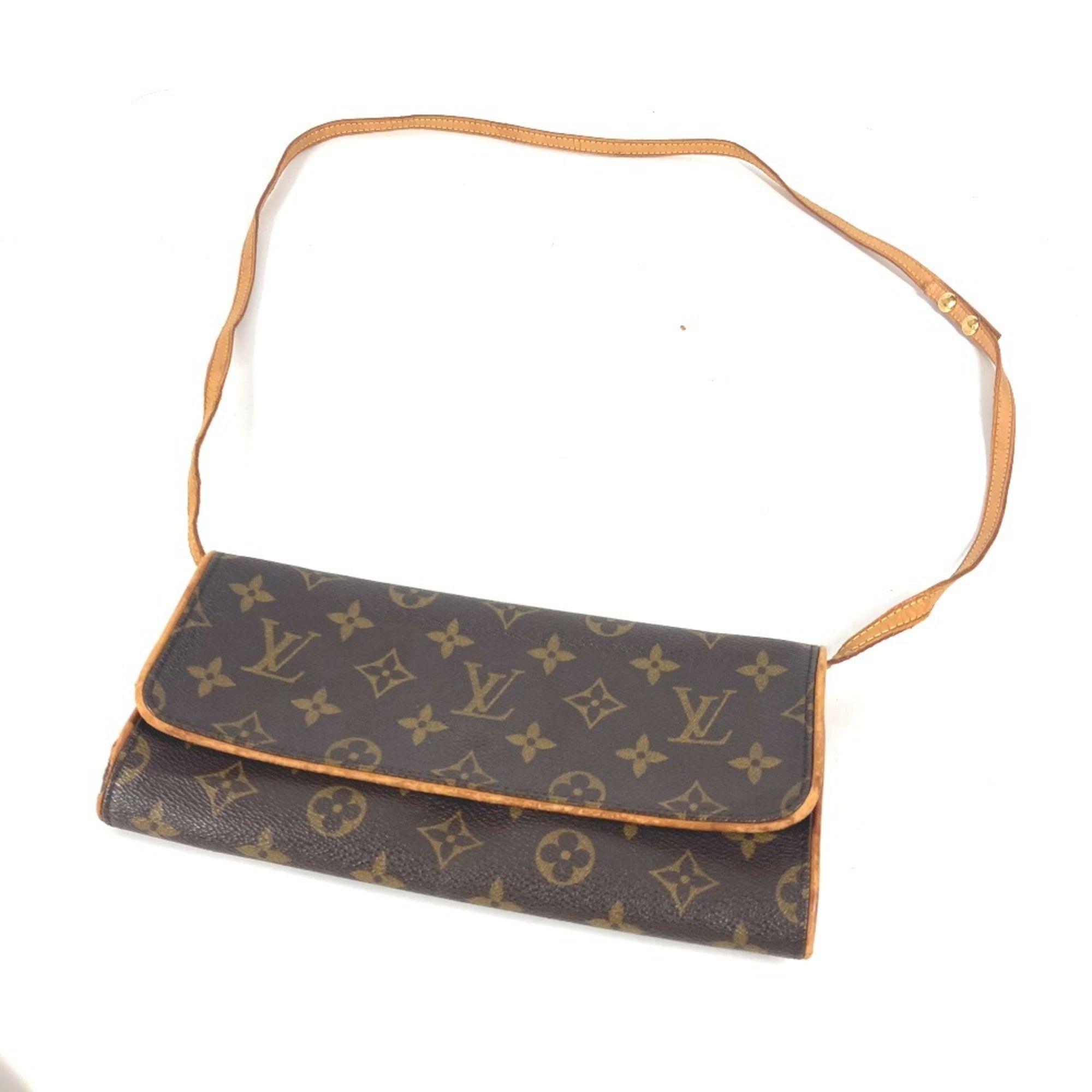 Louis Vuitton Brown Monogram Monogram Clutch Bag Pochette Shoulder Bag