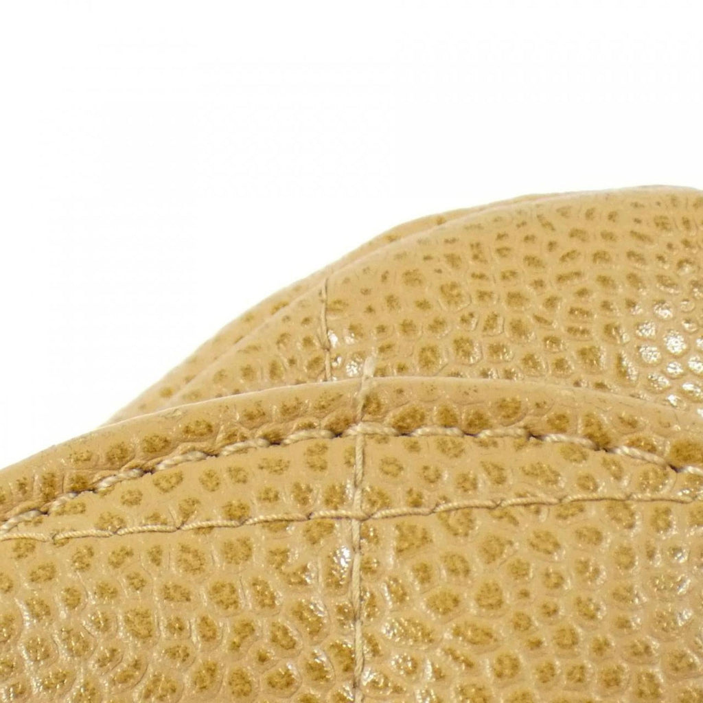 Chanel Beige Grained Calfskin Shoulder Bag